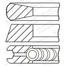 Sada pístních kroužků GOETZE ENGINE 08-436700-00