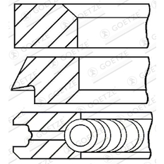 Sada pístních kroužků GOETZE ENGINE 08-437000-00