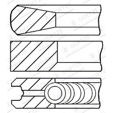 Sada pístních kroužků GOETZE ENGINE 08-439000-00