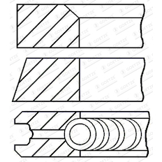 Sada pístních kroužků GOETZE ENGINE 08-440805-00