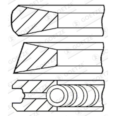 Sada pístních kroužků GOETZE ENGINE 08-442400-00