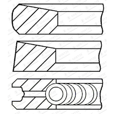 Sada pístních kroužků GOETZE ENGINE 08-444207-00