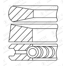 Sada pístních kroužků GOETZE ENGINE 08-444700-00DR