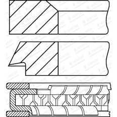 Sada pístních kroužků GOETZE ENGINE 08-444807-00