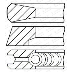 Sada pístních kroužků GOETZE ENGINE 08-444900-00