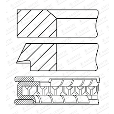 Sada pístních kroužků GOETZE ENGINE 08-446000-00