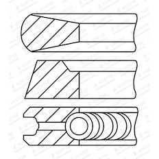 Sada pístních kroužků GOETZE ENGINE 08-447600-00