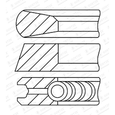 Sada pístních kroužků GOETZE ENGINE 08-448200-00