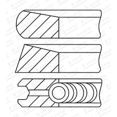 Sada pístních kroužků GOETZE ENGINE 08-448600-00