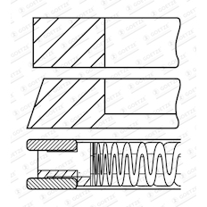 Sada pístních kroužků GOETZE ENGINE 08-449105-00
