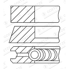 Sada pístních kroužků GOETZE ENGINE 08-449707-10