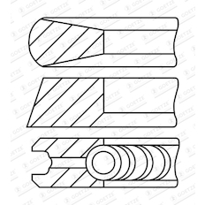 Sada pístních kroužků GOETZE ENGINE 08-449800-00