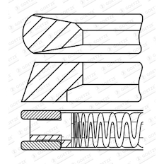 Sada pístních kroužků GOETZE ENGINE 08-451200-00