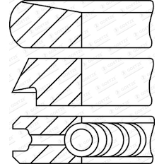 Sada pístních kroužků GOETZE ENGINE 08-452400-00