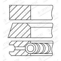 Sada pístních kroužků GOETZE ENGINE 08-501400-10