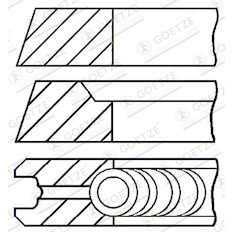 Sada pístních kroužků GOETZE ENGINE 08-501800-00