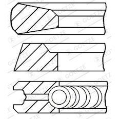 Sada pístních kroužků GOETZE ENGINE 08-502600-00