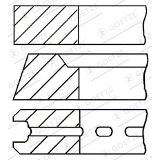 Sada pístních kroužků GOETZE ENGINE 08-520100-00