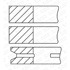 Sada pístních kroužků GOETZE ENGINE 08-522000-00
