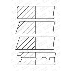 Sada pístních kroužků GOETZE ENGINE 08-522309-00