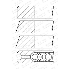 Sada pístních kroužků GOETZE ENGINE 08-522400-00