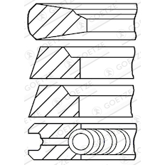 Sada pístních kroužků GOETZE ENGINE 08-526900-00