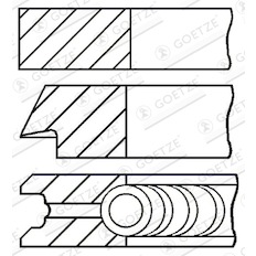 Sada pístních kroužků GOETZE ENGINE 08-527300-00