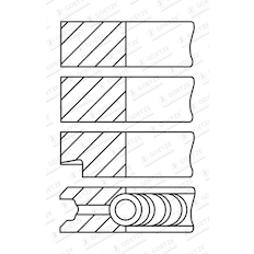 Sada pístních kroužků GOETZE ENGINE 08-527600-00