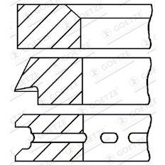 Sada pístních kroužků GOETZE ENGINE 08-530400-00