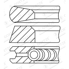 Sada pístních kroužků GOETZE ENGINE 08-740900-10