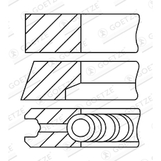 Sada pístních kroužků GOETZE ENGINE 08-743200-10