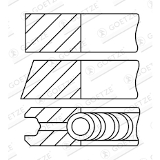 Sada pístních kroužků GOETZE ENGINE 08-961000-10