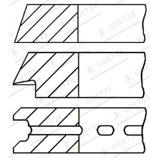 Sada pístních kroužků GOETZE ENGINE 08-990705-00