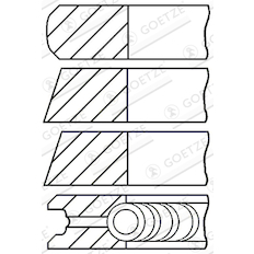 Sada pístních kroužků GOETZE ENGINE R21976DR
