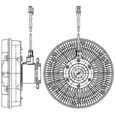 Spojka, větrák chladiče MAHLE ORIGINAL CFC 223 000P