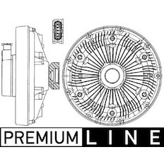 Spojka, větrák chladiče MAHLE ORIGINAL CFC 229 000P