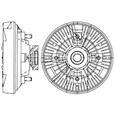 Spojka, větrák chladiče MAHLE ORIGINAL CFC 232 000P