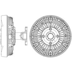 Spojka, větrák chladiče MAHLE ORIGINAL CFC 235 000P