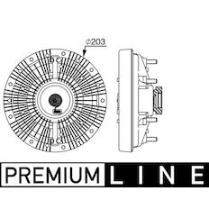 Spojka, větrák chladiče MAHLE ORIGINAL CFC 249 000P