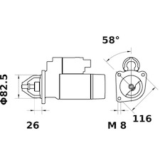 Startér MAHLE ORIGINAL MS 11