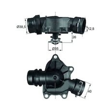 Termostat, chladivo MAHLE ORIGINAL TI 26 88