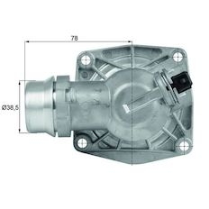 Termostat, chladivo MAHLE ORIGINAL TM 16 105