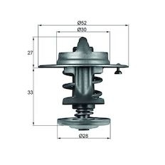 Termostat, chladivo MAHLE ORIGINAL TX 80 83