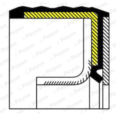 Těsnicí kroužek hřídele, klikový hřídel PAYEN NA5230