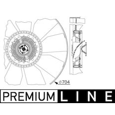 Větrák, chlazení motoru MAHLE ORIGINAL CFF 520 000P