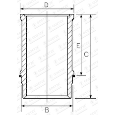 Vložený válec GOETZE ENGINE 004027DL STD