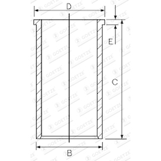 Vložený válec GOETZE ENGINE 14-021231-00
