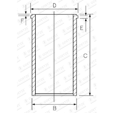 Vložený válec GOETZE ENGINE 14-040140-00