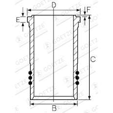 Vložený válec GOETZE ENGINE 14-260080-00