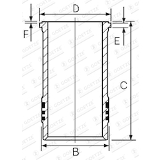 Vložený válec GOETZE ENGINE 14-260090-00